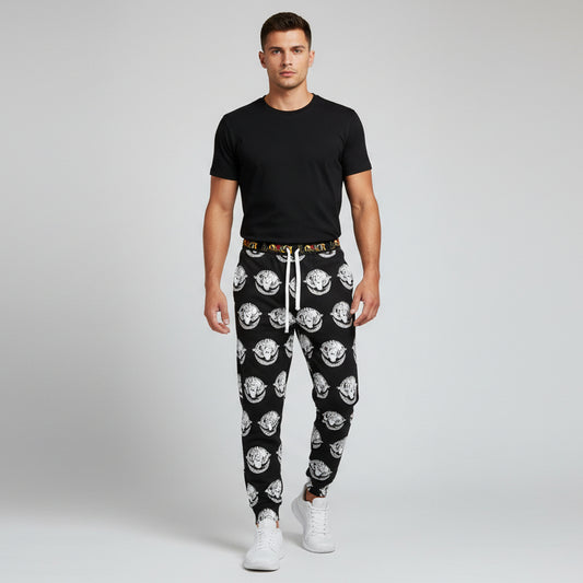 Funky Graphic Athletic Joggers, Unique Sweatpants for Workout, Casual Wear