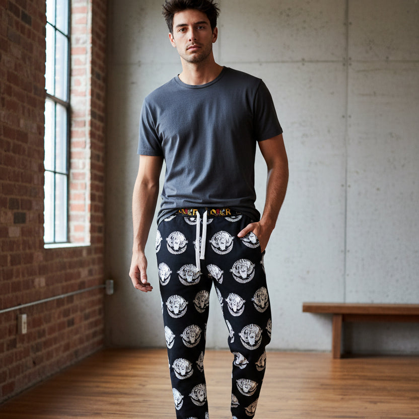 Funky Graphic Athletic Joggers, Unique Sweatpants for Workout, Casual Wear Printify
