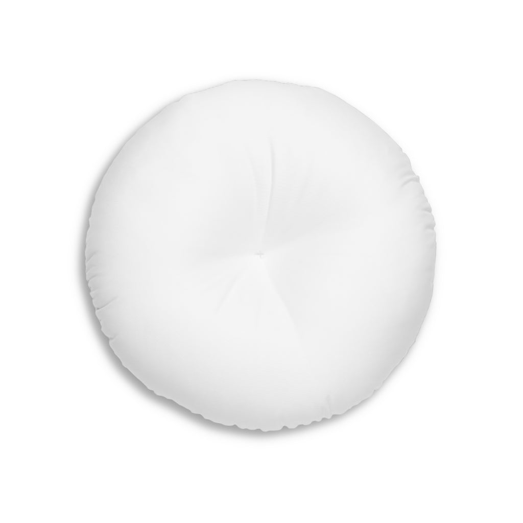 Floral Tufted Floor Pillow - Round Cushion for Cozy Decor Printify