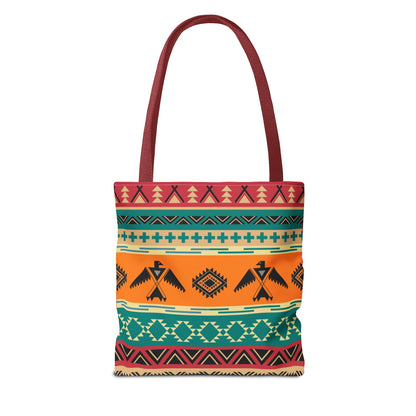 Southwestern Pattern Tote Bag - Native-Inspired Aztec Eagle Print