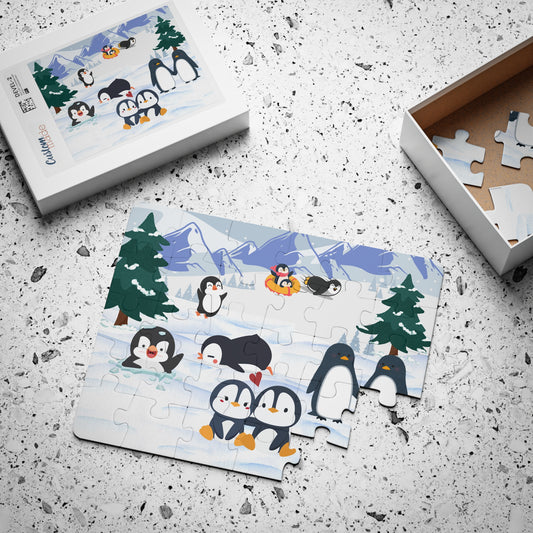 Panda Puzzle, Kids 30-Piece Jigsaw Game Toy, Children's Animal Learning Activity