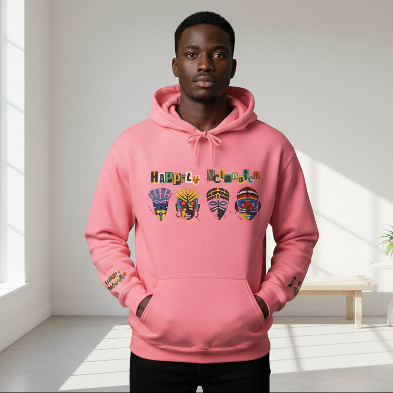 Ethnic Streetwear Unisex Heavy Blend, Hand-Drawn Tribal Music Art, Daily Wear Printify