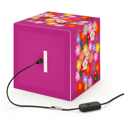 Floral Cube Lamp — Colorful Daisy Light Cube for Bedroom & Nursery