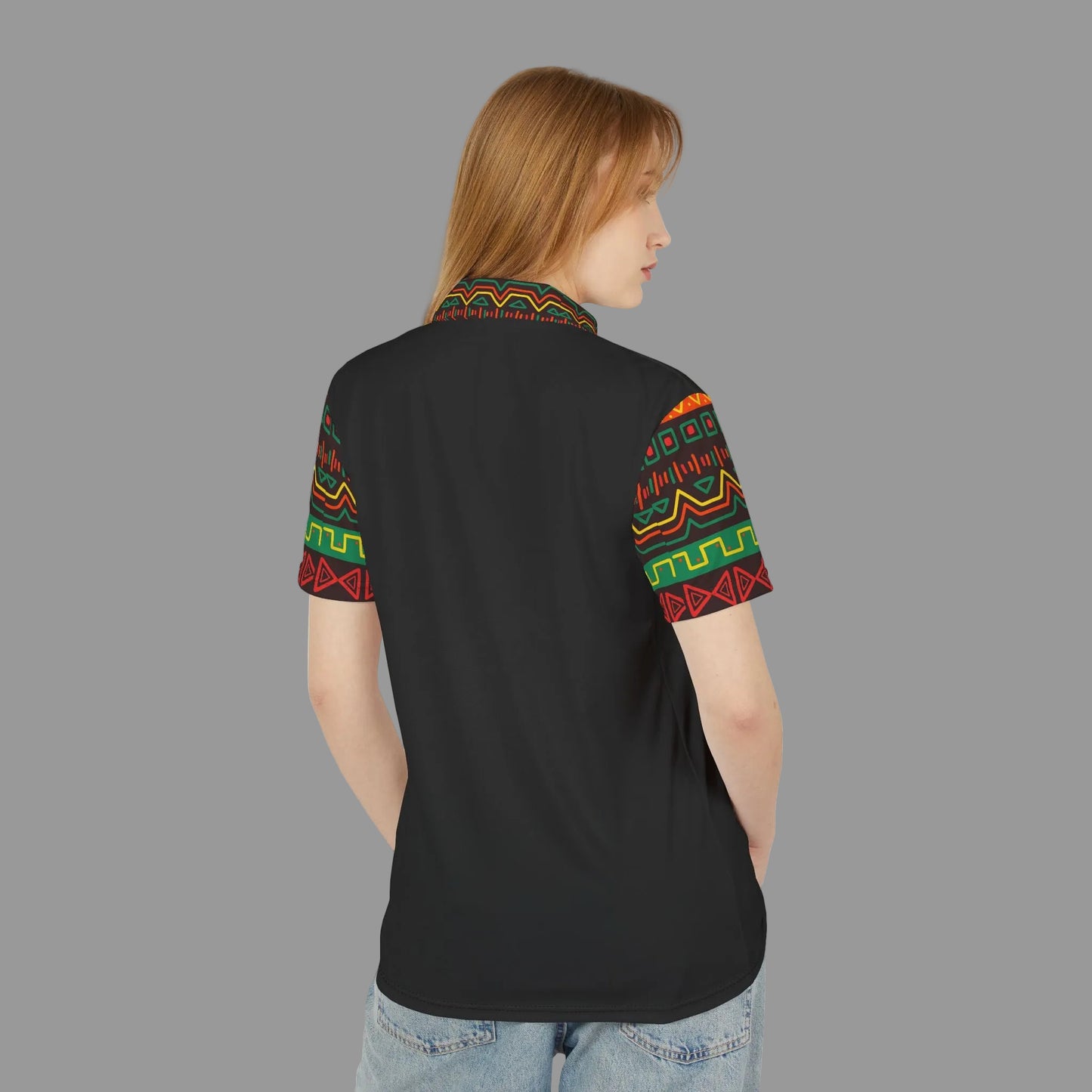 African Print Polo Shirt — Bold Kente-Inspired Pattern
