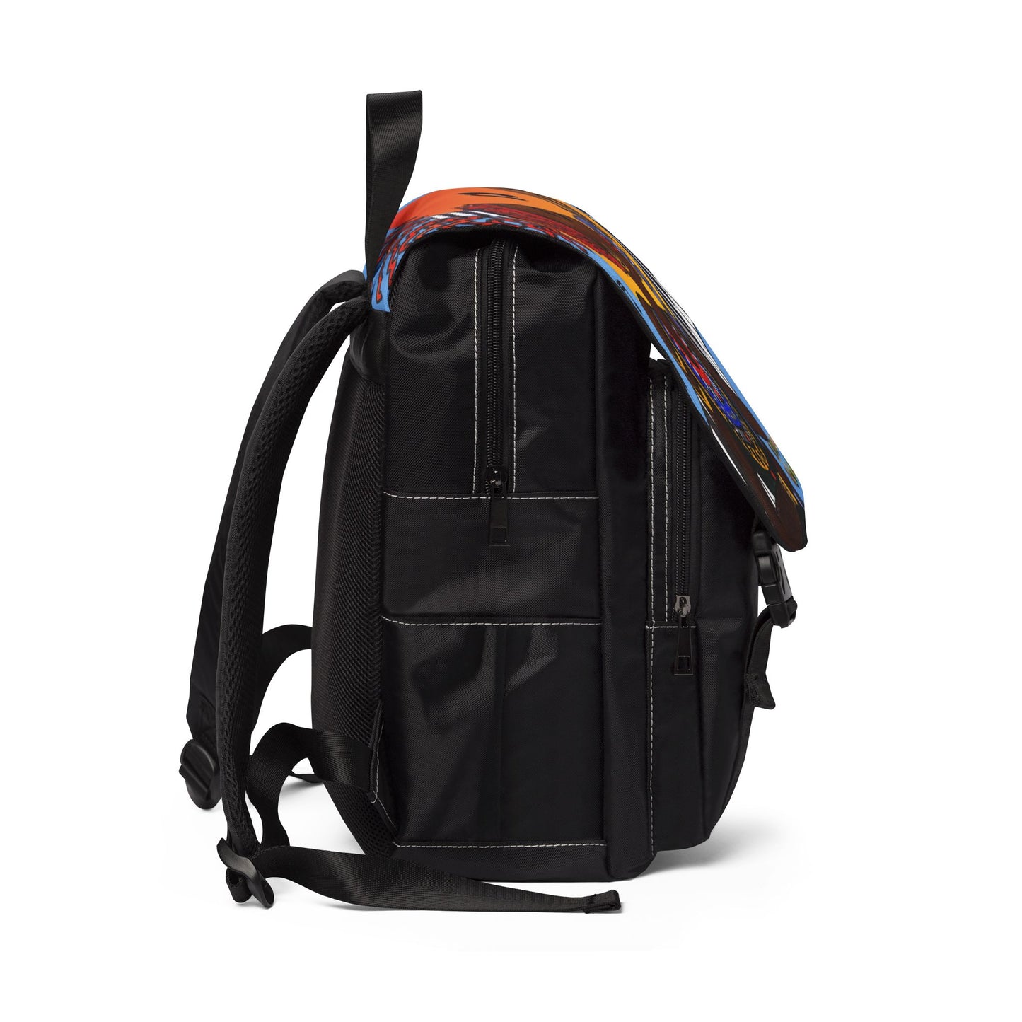 Afro Singer, Jazz Music-Inspired Unisex Shoulder Backpack - Stylish & Functional