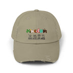 Graphic animal-themed Unisex Distressed Cap Printify