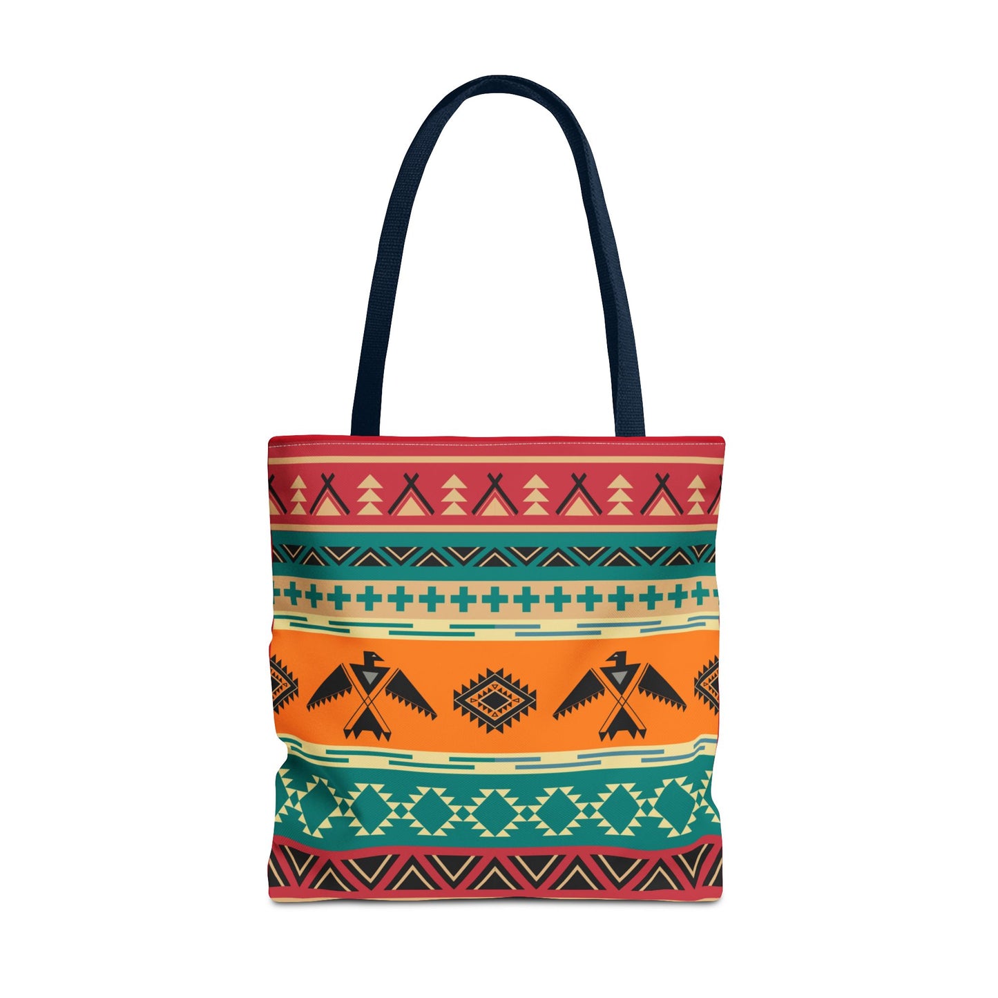 Southwestern Pattern Tote Bag - Native-Inspired Aztec Eagle Print