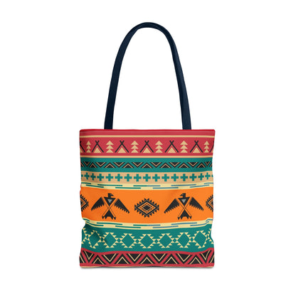 Southwestern Pattern Tote Bag - Native-Inspired Aztec Eagle Print