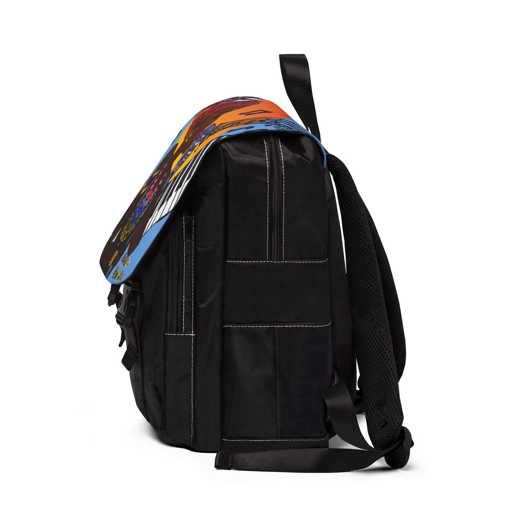 Afro Singer, Jazz Music-Inspired Unisex Shoulder Backpack - Stylish & Functional Printify