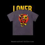 Samurai Menpo Unisex Graphic Tee, Bamboo Slub Snow Washed T-Shirt ODMPOD