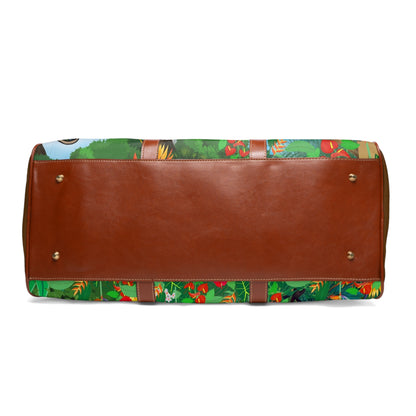 Vibrant Jungle Waterproof Travel Bag - Eco-Friendly Adventure Tote
