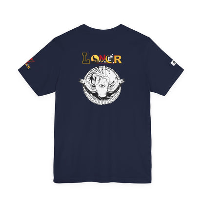 Loner Unisex Jersey Tee, Unique Hand with Eye Graphic, Moray Eels Shirt, Eye-Catching T-Shirt