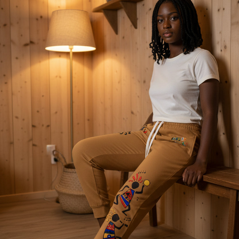 Kokopelli Dance Athletic Unisex Joggers – Afro Caribbean Music Print Printify