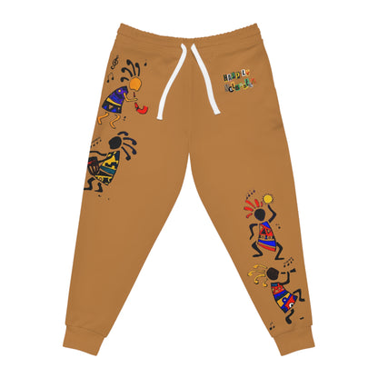 Kokopelli Dance Athletic Joggers – Southwestern Tribal Music Print