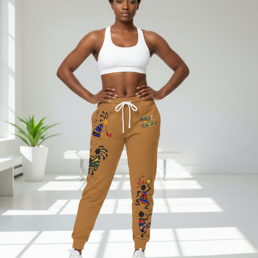 Kokopelli Dance Athletic Joggers – Southwestern Tribal Music Print