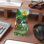 Jungle Friends Phone Stand — Tropical Wildlife Smartphone Display Printify
