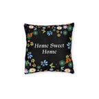 Floral Home Sweet Home Square Pillow - Cozy Decor for Living Room & Bedroom Printify