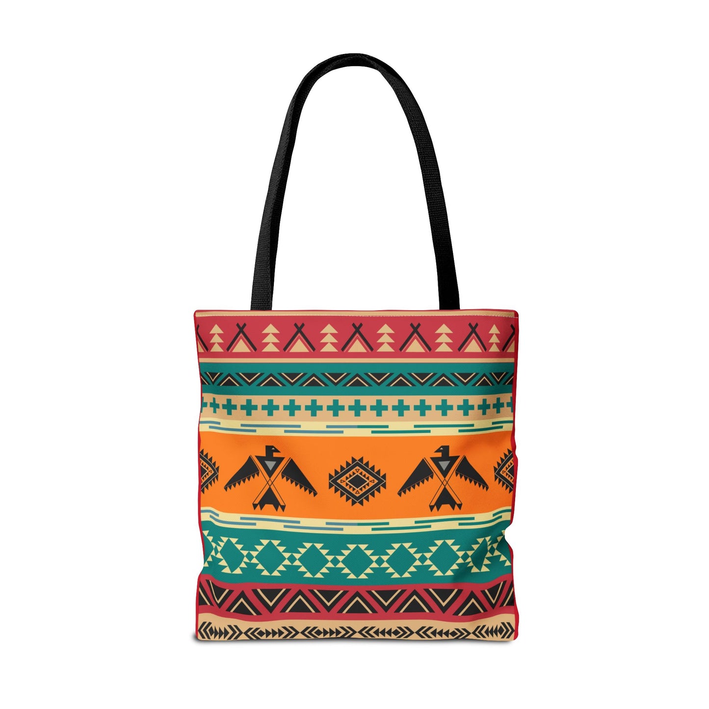 Southwestern Pattern Tote Bag - Native-Inspired Aztec Eagle Print