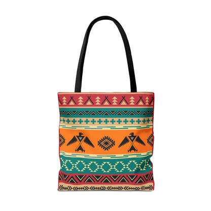 Southwestern Pattern Tote Bag - Native-Inspired Aztec Eagle Print