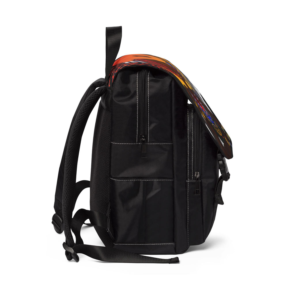 Afro Singer, Ethnic Music-Inspired Unisex Shoulder Backpack - Stylish & Functional Printify