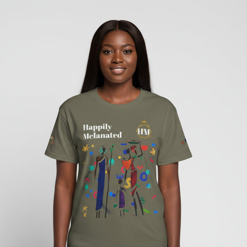 Ethnic Family Doodle Unisex Tee, Handcrafted Tshirt, Unique Family Shirt Printify