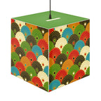 Japanese Fan Pattern Light Cube Lamp — Colorful Scallop Decorative Night Light Printify