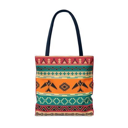 Southwestern Pattern Tote Bag - Native-Inspired Aztec Eagle Print