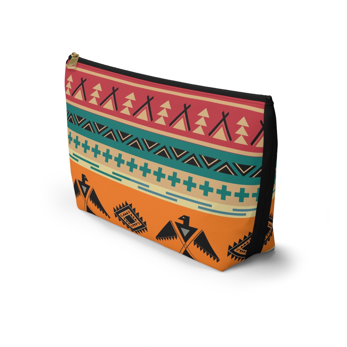 Southwestern Thunderbird Accessory Pouch — Tribal Pattern Makeup Bag