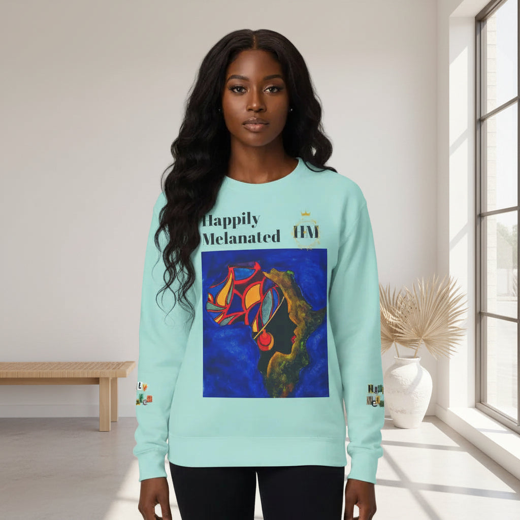 Afro Art Unisex Lightweight Crewneck Sweatshirt