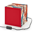 Japanese Wave & Cherry Blossom Light Cube Lamp Printify