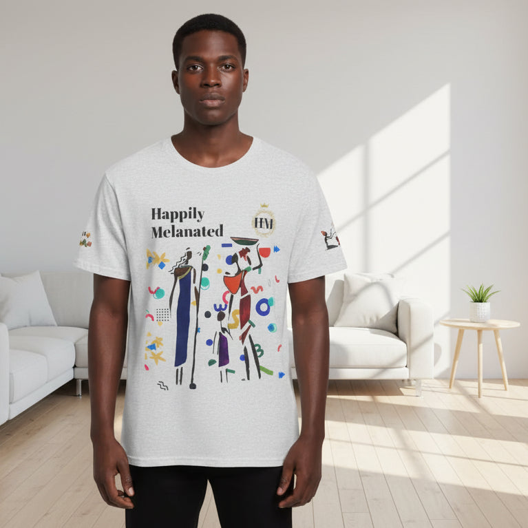 Ethnic Family Doodle Unisex Tee, Handcrafted Tshirt, Unique Family Shirt, Cultural Graphic Teee Printify