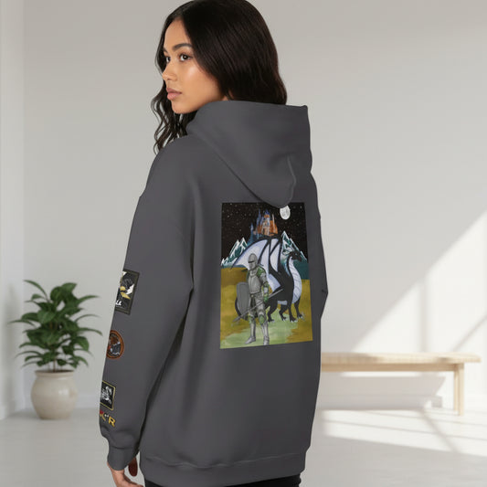 Medieval Themed Hoodie, Knights and Dragon Fans, Unisex Sweatshirt, Cosplay Costume