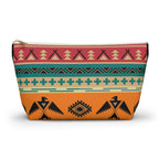 Southwestern Thunderbird Accessory Pouch — Tribal Pattern Makeup Bag Printify
