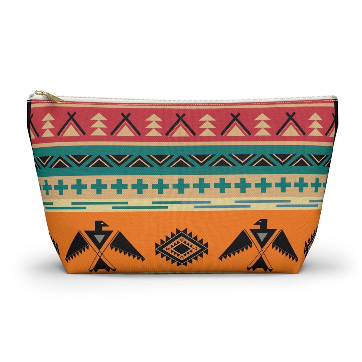 Southwestern Thunderbird Accessory Pouch — Tribal Pattern Makeup Bag