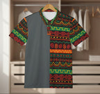 African Print Polo Shirt — Bold Kente-Inspired Pattern Printify