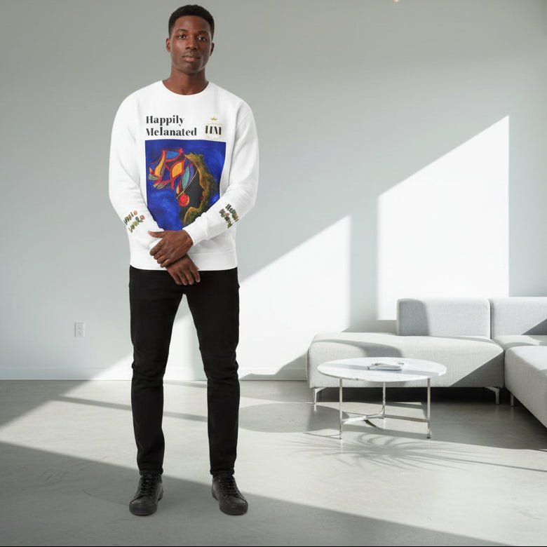Afro Art Unisex Lightweight Crewneck Sweatshirt