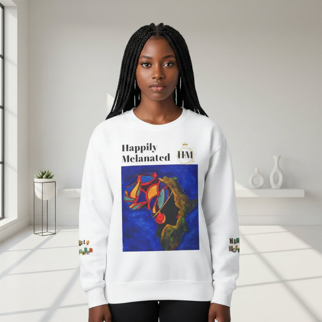 Afro Art Unisex Lightweight Crewneck Sweatshirt