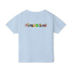 Toddler T‑Shirt — "Kingdom" Jungle Animals Design (Colorful Birds & Sunshine) Printify