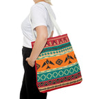 Southwestern Pattern Tote Bag - Native-Inspired Aztec Eagle Print Printify