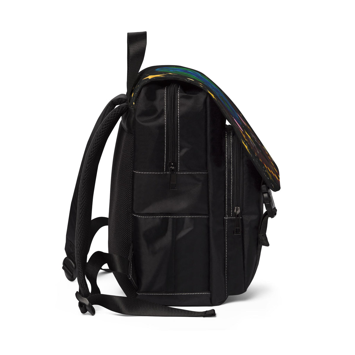 Colorful Earth-Themed Unisex Casual Shoulder Backpack - Perfect for Adventurers Printify
