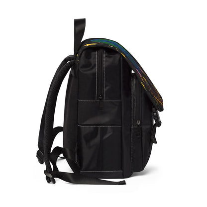 Colorful Earth-Themed Unisex Casual Shoulder Backpack - Perfect for Adventurers