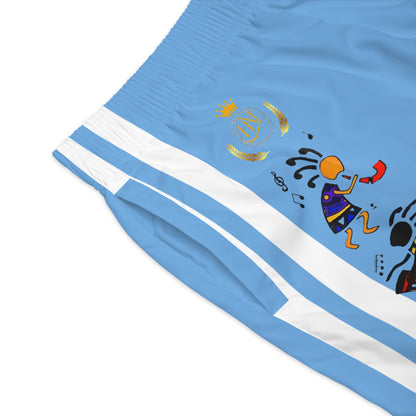 Ethnic Music Cartoon Men's Jogger Shorts - Happily Celebrating Heritage