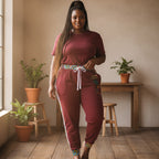 Unisex Athletic Joggers featuring Handcrafted Afro-Fusion Cartoon Art, suitable for African dance and casual wear Printify