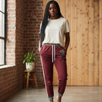 Unisex Athletic Joggers featuring Handcrafted Afro-Fusion Cartoon Art, suitable for African dance and casual wear Printify