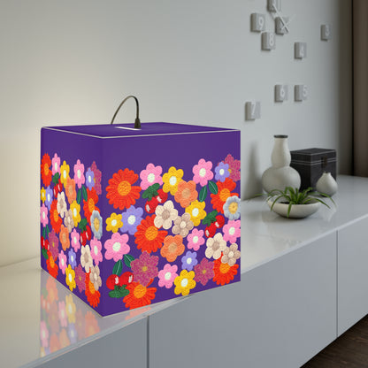 Floral Cube Lamp — Colorful Daisy Light Cube for Bedroom & Nursery