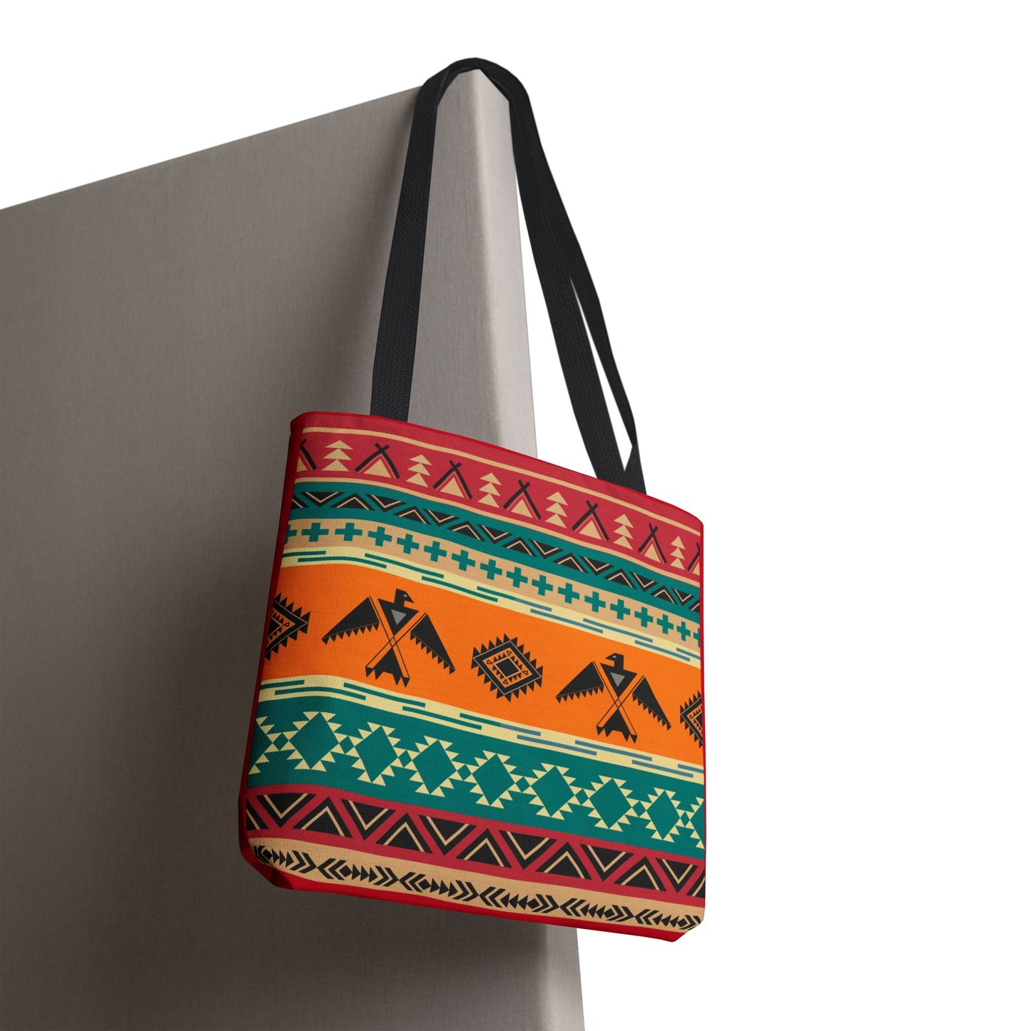 Southwestern Pattern Tote Bag - Native-Inspired Aztec Eagle Print