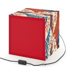 Japanese Wave & Cherry Blossom Light Cube Lamp Printify