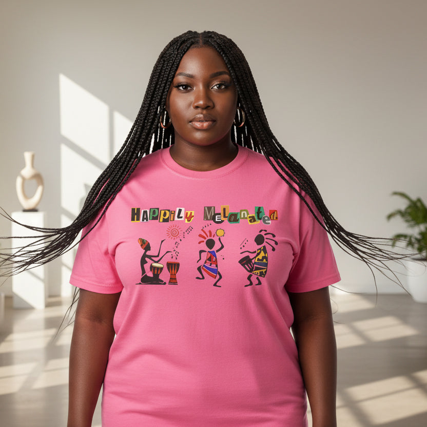 Handcrafted Afro Music Graphic Unisex T-shirt, Music Lover Tee, Ethnic Graphic Shirt