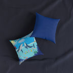 Whale Adventure Square Pillow – Coastal Home Decor Printify