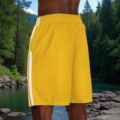 Ethnic Music Cartoon Men's Jogger Shorts - Happily Celebrating Heritage